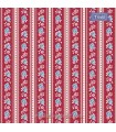 Tela franjas rojo burdeos Tilda Village Life Agnes Burgundy