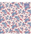 Tela ramas y flores azul Tilda Village Life Ruth Blue