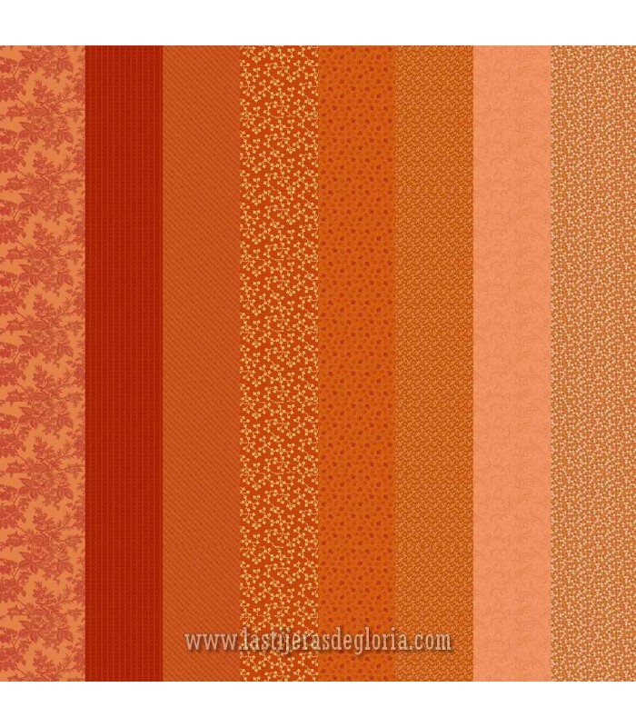 Tela franjas coral Strip-it Patrick Promise de Marcus Fabrics