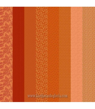 Tela franjas coral Strip-it Patrick Promise de Marcus Fabrics