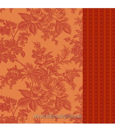 Tela franjas coral Strip-it Patrick Promise de Marcus Fabrics