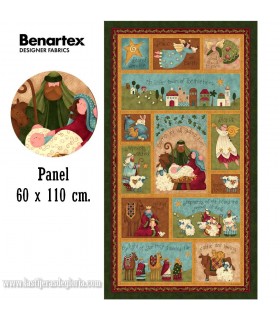 Panel Navidad Star of Wonder, Star of Light de Nancy Halvorsen para Benartex