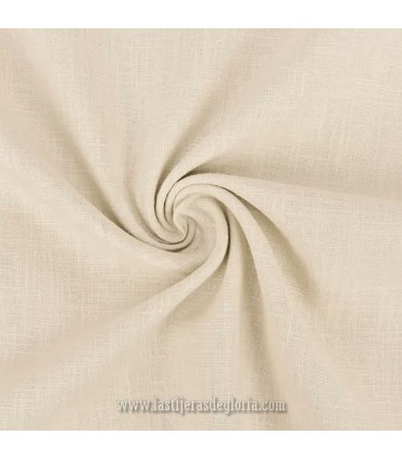 Tela semihilo lino y algodón crema 240 gr. colección RAMIA