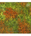 Tela Batik hojas verde pino Aspen de Artisan Batiks para Robert Kaufman