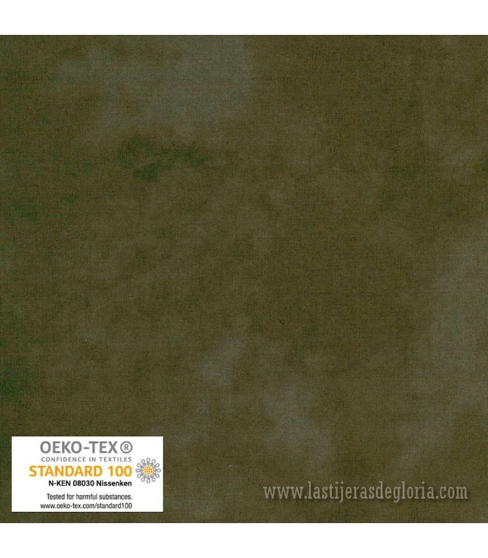 Tela marmoleada verde alga Quilters Shadow de Stof Fabrics