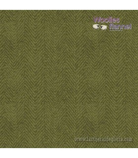 Tela franela espigas verde Woolies Flannel de Maywood Studio