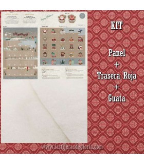 KIT Calendario Adviento Here Comes Santa + Trasera roja + Guata