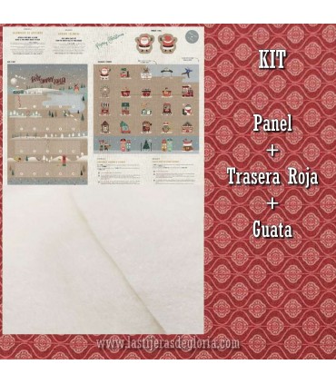 KIT Calendario Adviento Here Comes Santa + Trasera roja + Guata