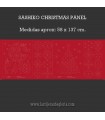 Panel bordado rojo Sashiko Christmas de Devonstone