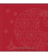 Panel bordado rojo Sashiko Christmas de Devonstone