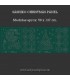 Panel bordado verde Sashiko Christmas de Devonstone
